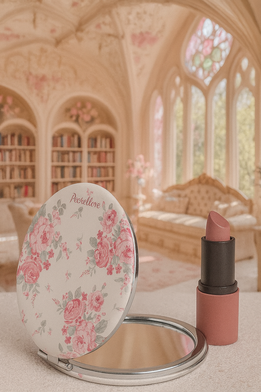 Miroir de poche “ Élégance Florale ” - PRÉCOMMANDE
