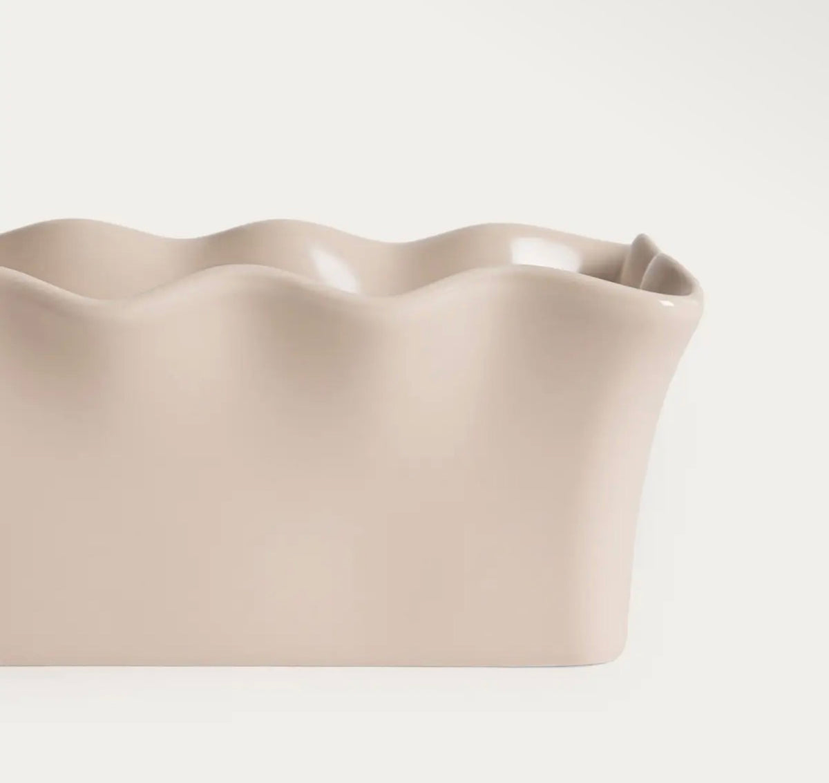 Moule à Cake en Porcelaine à Bord Festonné – 20 × 10 × 7 cm - PRÉCOMMANDE