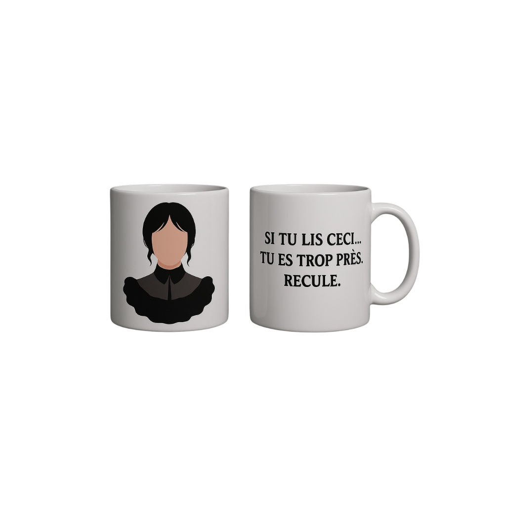 Mug - Mercredi Addams | Sublimé à la main - 350 ml