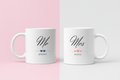 Mug - Mr & Mrs | Sublimé à la main -  350 ml