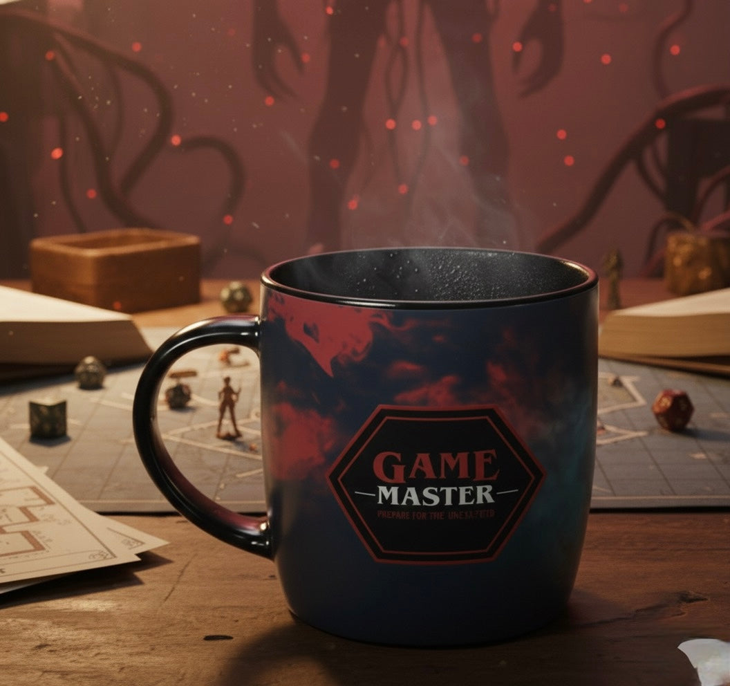 Mug Thermosensible “Game Master” – Quand la chaleur plonge tout dans l’obscurité | 350ml