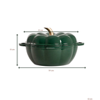 Cocotte Citrouille Vert Forêt - Fonte émaillée durable - 3 L - Édition Limitée