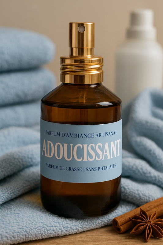 Parfum d’Ambiance Artisanal – Senteur Adoucissant - 100 ml - Sans Alcool