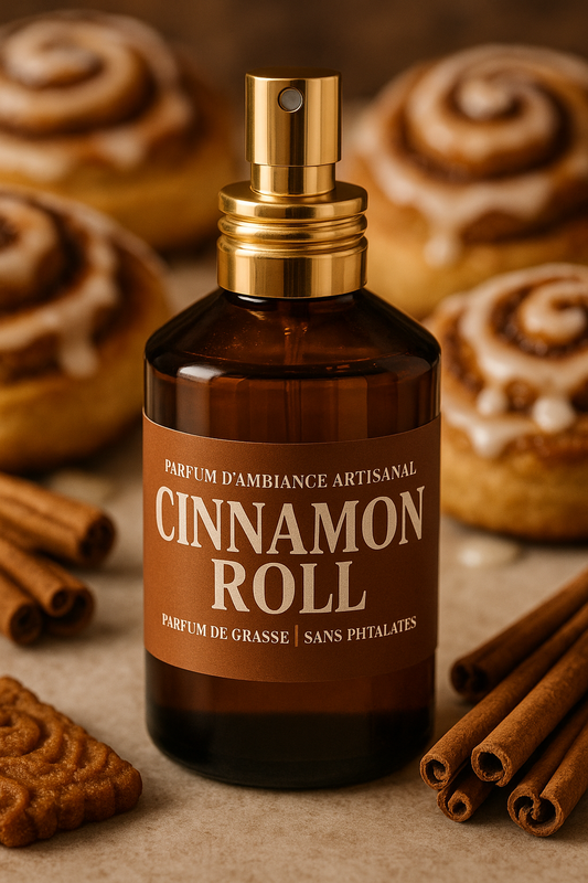 Parfum d’Ambiance Artisanal – Senteur Cinnamon Rool - 100 ml - Sans Alcool