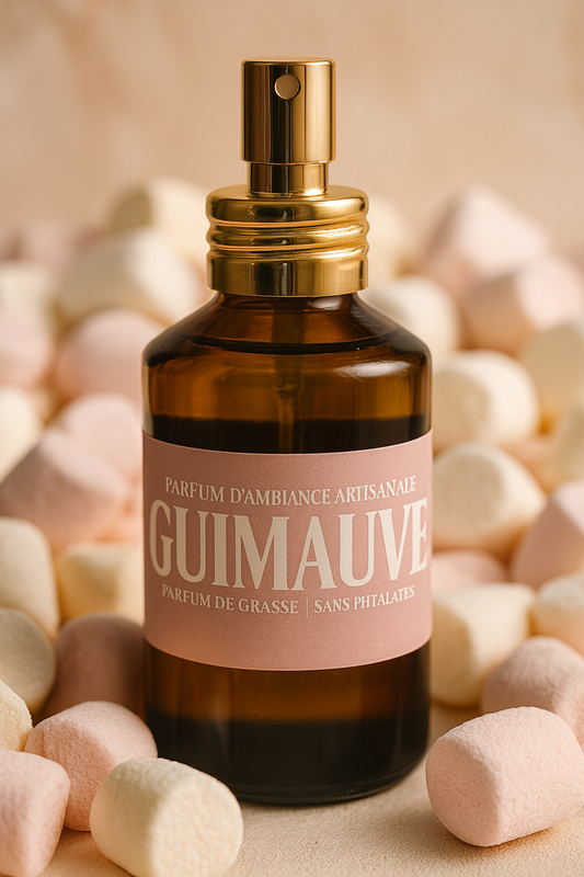 Parfum d’Ambiance Artisanal – Senteur Guimauve - 100 ml - Sans Alcool