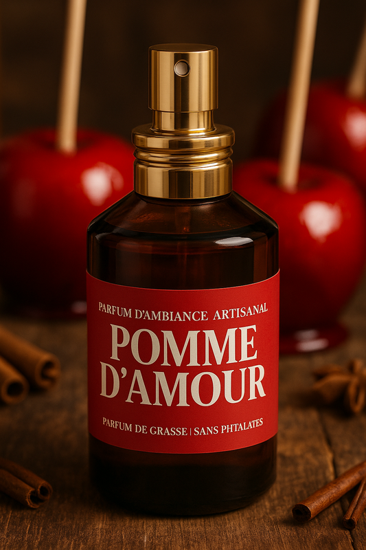 Parfum d’Ambiance Artisanal – Senteur Pomme d'amour - 100 ml - Sans Alcool