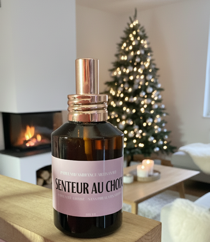 Parfum d’Ambiance Artisanal – Senteur aux choix - 60 ml - Sans Alcool