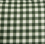 Parure de lit en microfibre polyester de 90 g/m²– Carreaux pistache avec volant – 140 x 200 cm - PRÉCOMMANDE