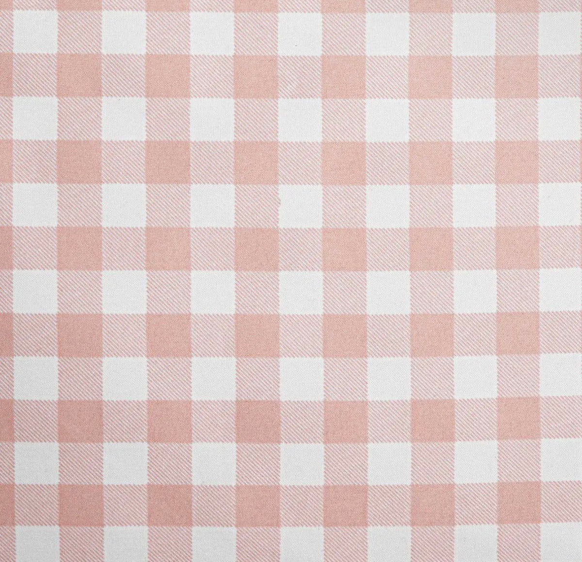 Parure de lit en microfibre polyester de 90 g/m²– Carreaux rose poudré et blanc avec volant – 140 x 200 cm - PRÉCOMMANDE