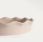 Plat à Tarte Rond en Porcelaine à Bord Cannelé – 27 cm - PRÉCOMMANDE