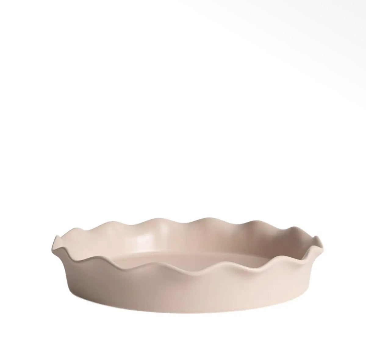 Plat à Tarte Rond en Porcelaine à Bord Cannelé – 27 cm - PRÉCOMMANDE