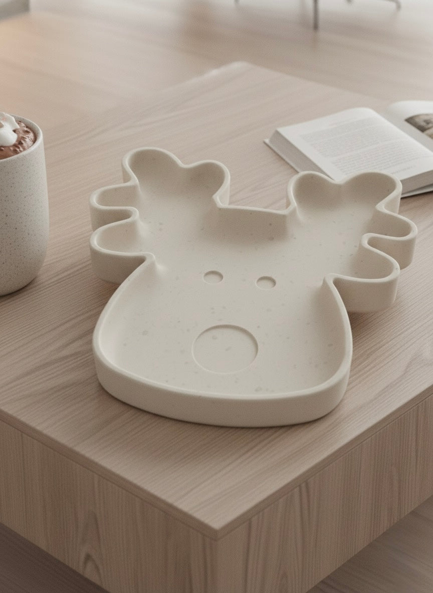 Plateau "Rudolph" en Jesmonite - Décoration - Edition Noel