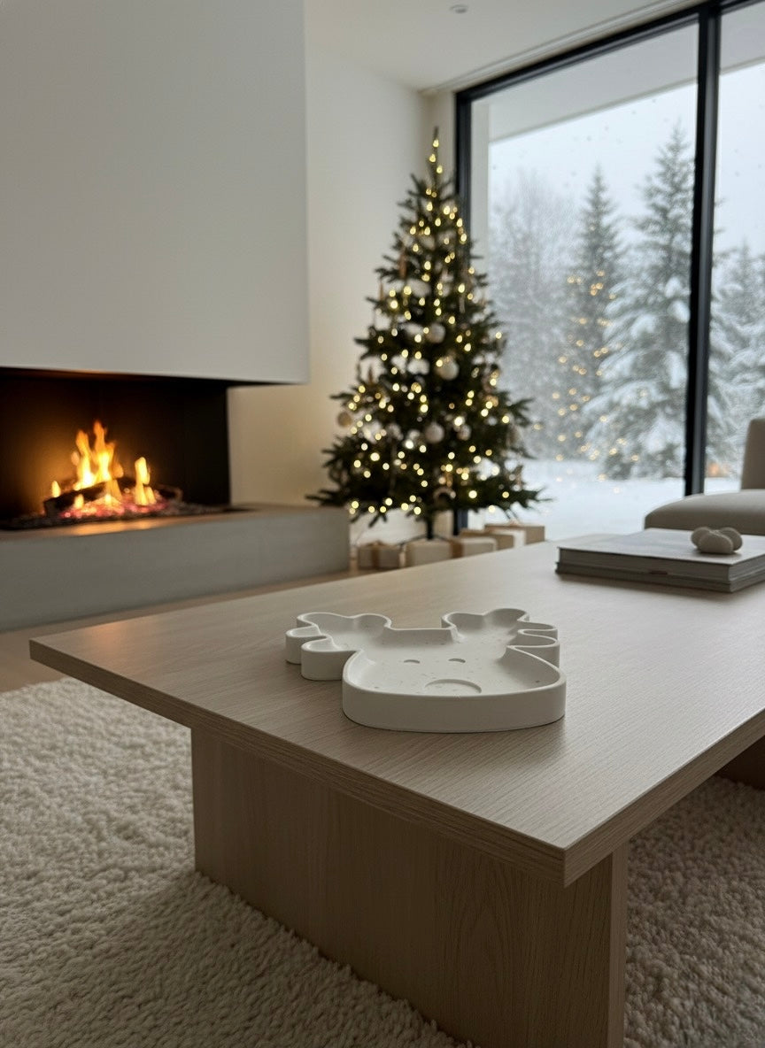 Plateau "Rudolph" en Jesmonite - Décoration - Edition Noel