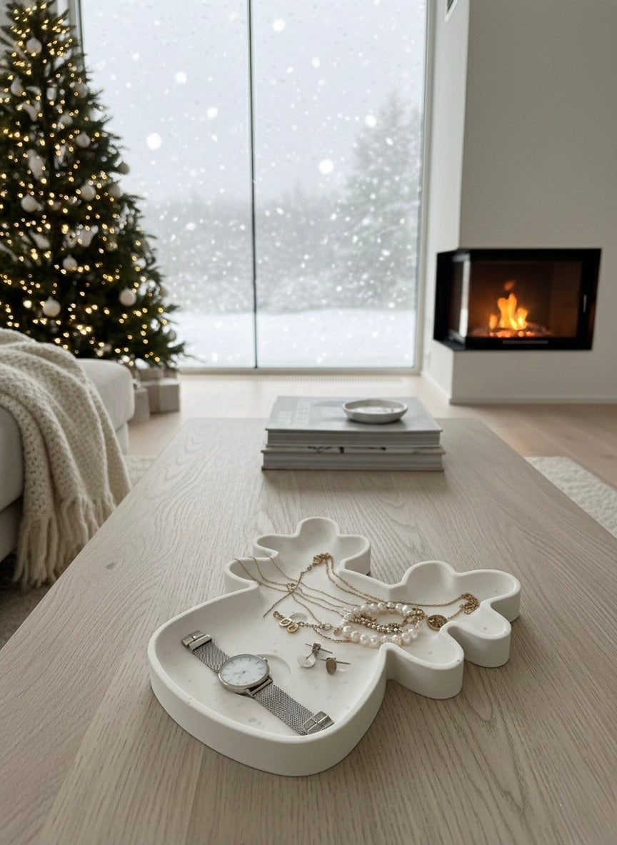 Plateau "Rudolph" en Jesmonite - Décoration - Edition Noel