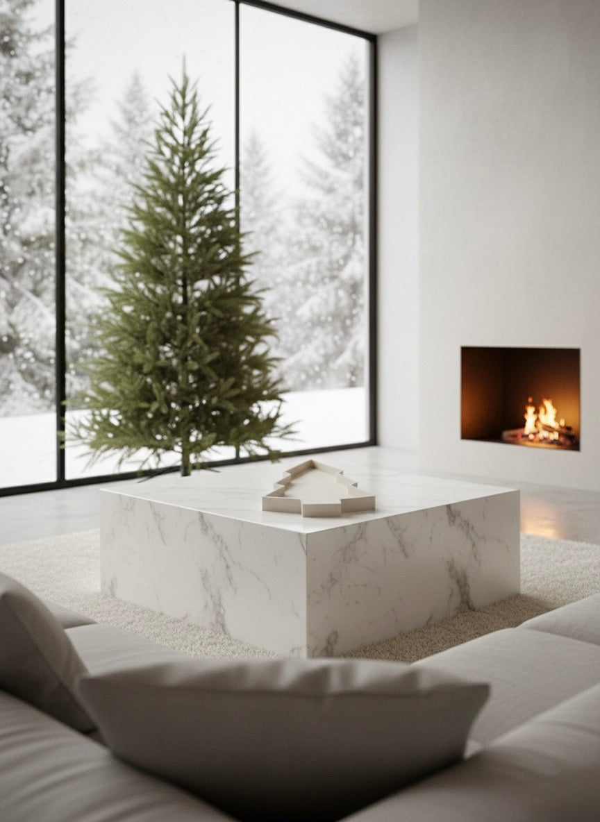 Plateau "Sapin" en Jesmonite - Décoration - Edition Noel