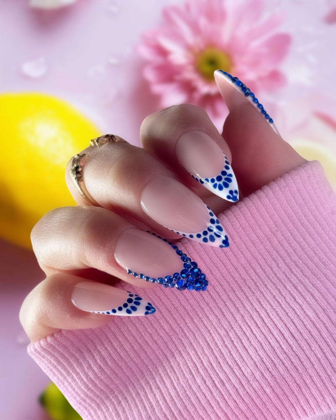 Faux-Ongles réutilisables - Ciel Bleu