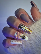 Faux- Ongles - Golden Sparkle - Edition de Noël