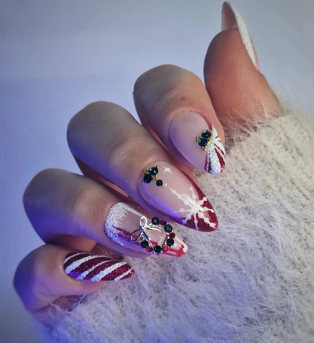 Faux-Ongles Réutilisables - Noël en Sucre - Edition Noël