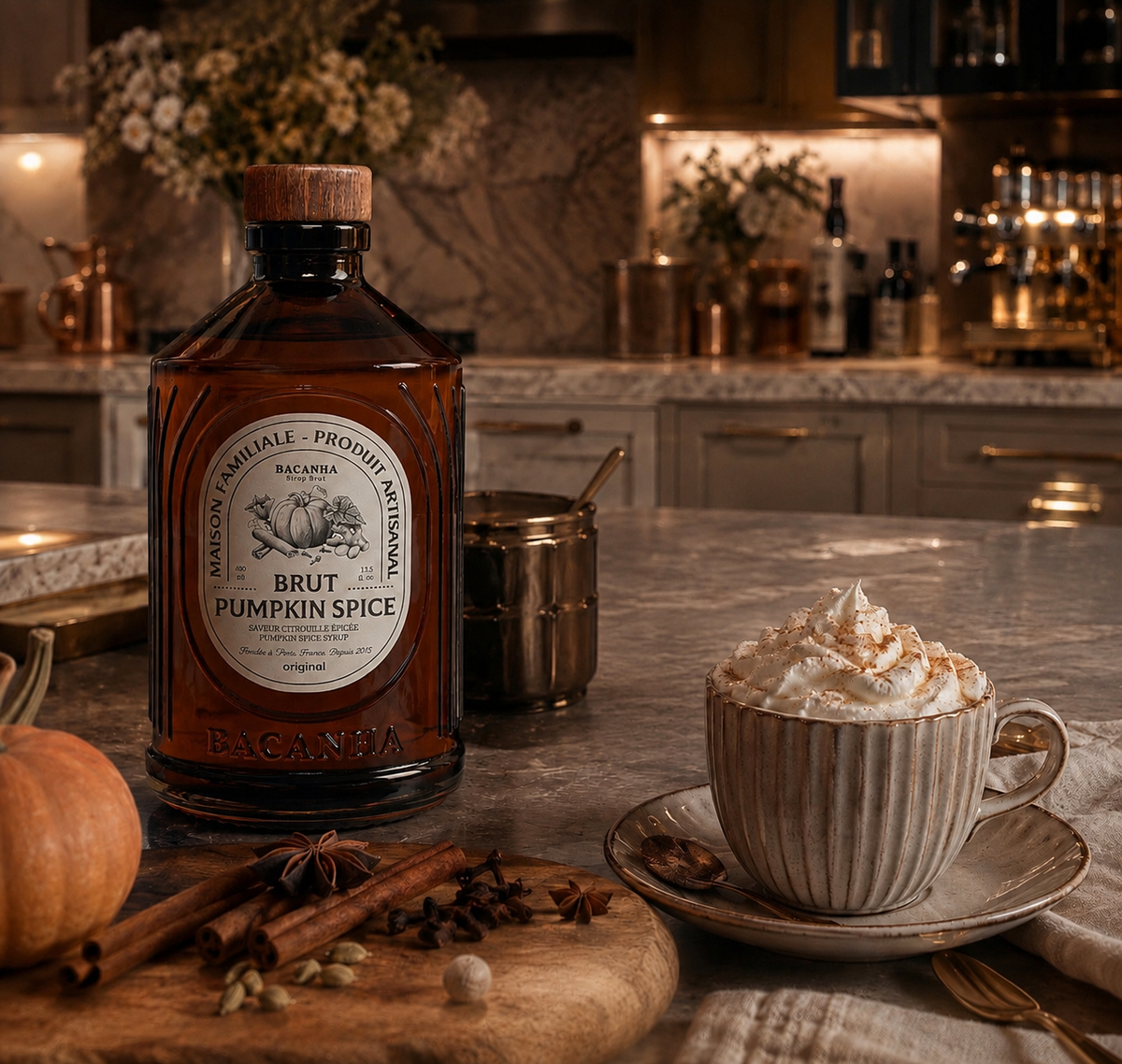 Sirop Pumpkin Spice Brut Artisanal Bio - 400 ml