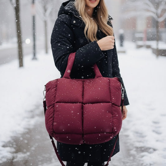 Sac Matelassé “Bordeaux Dream” – L’élégance chaude de l’hiver - PRÉCOMMANDE
