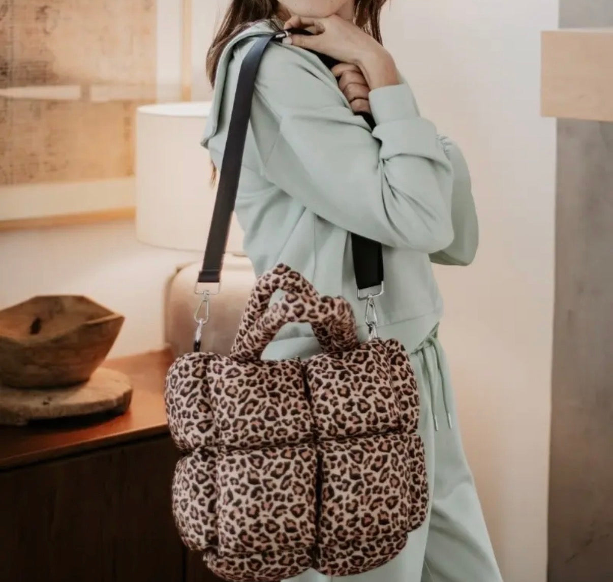 Sac Matelassé “Léopard” – L’audace douce et sauvage