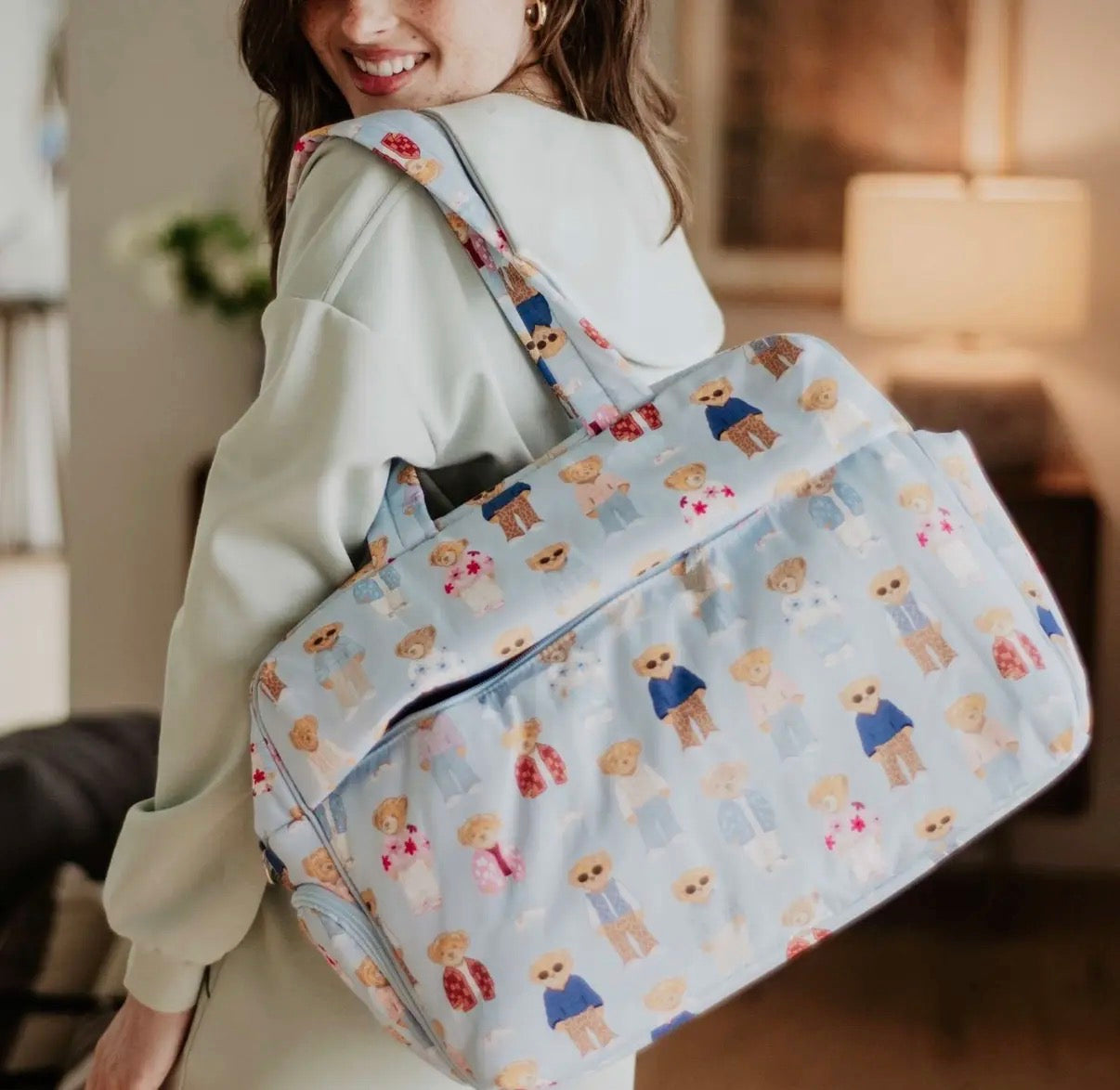 Sac de week end -  Teddy Bear Preppy - PRECOMMANDE