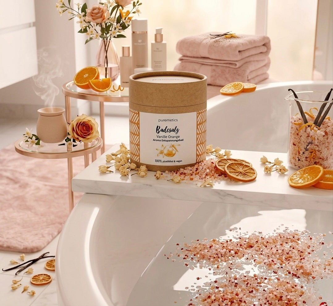 Sel de Bain « Vanille Orange » – Éclat & Sérénité (450g) - PRÉCOMMANDE