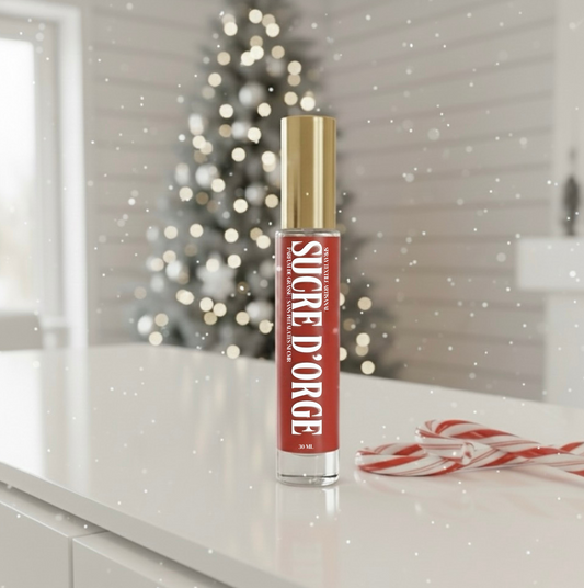 Spray Textile Artisanal – Senteur Sucre d'orge - Sans CMR ni Phtalates - 30 ml