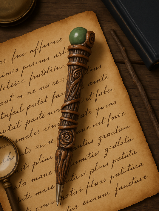 Stylo Baguette de Crytal Aventurine Verte – Chance et Optimisme
