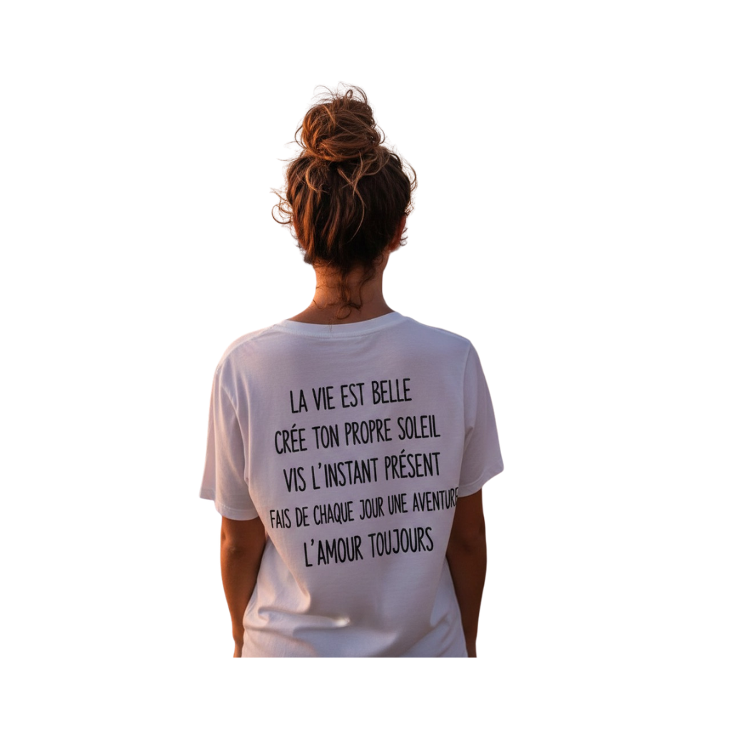 T-shirt personnalisé à votre histoire - Votre dos, vos mots