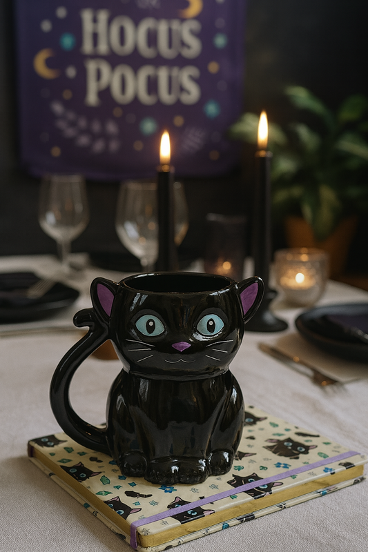 Tasse - Chat Noir Gothique  | 500 ml - PRÉCOMMANDE