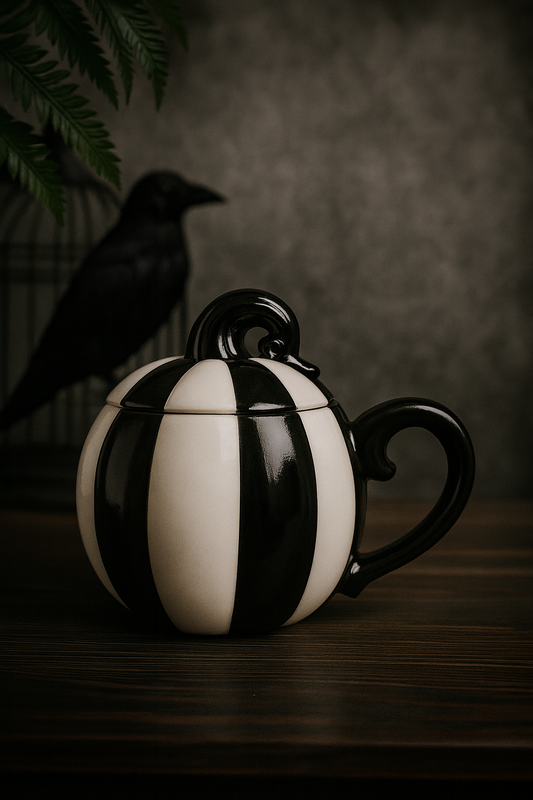 Tasse - Citrouille rayée gothique  | 500 ml - PRÉCOMMANDE