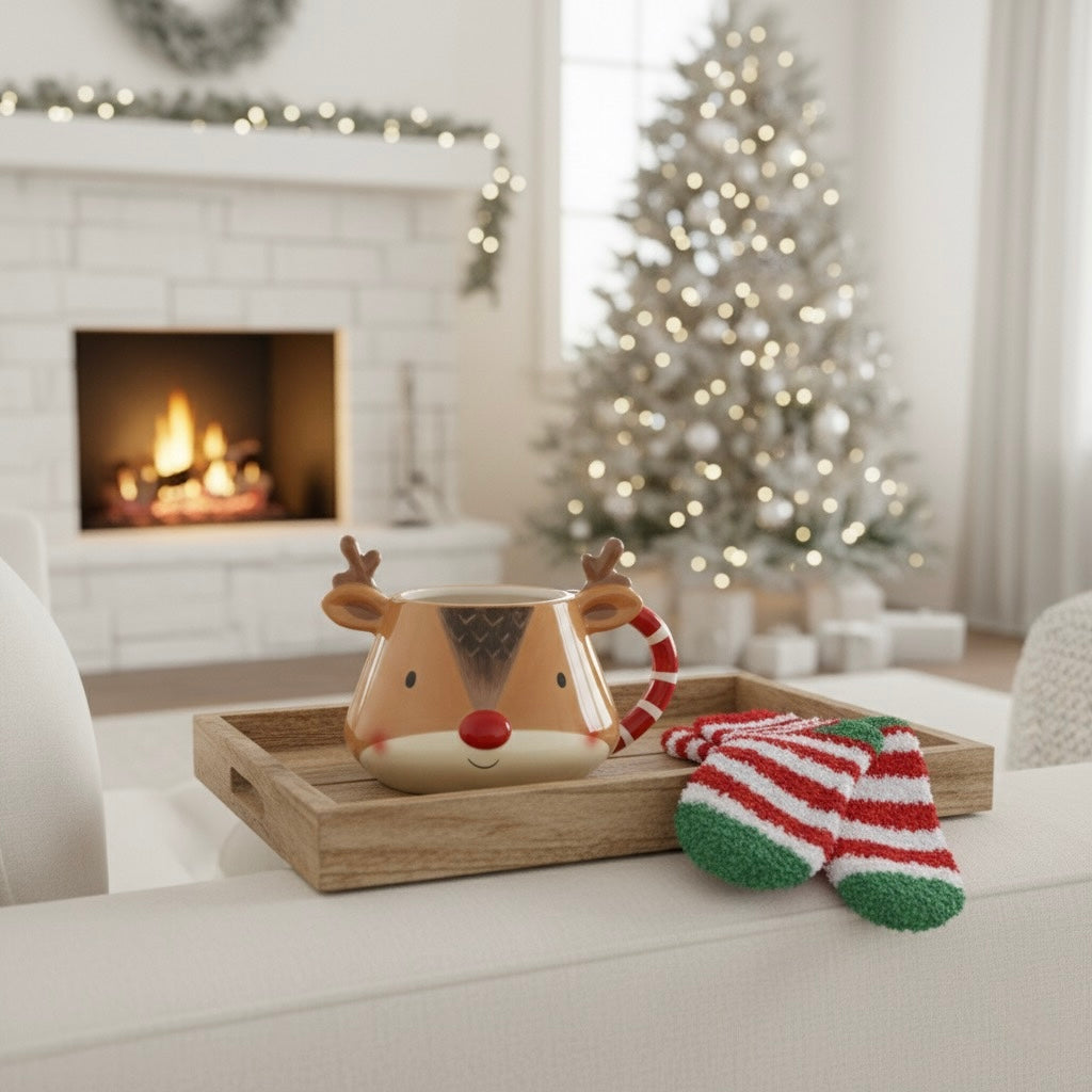 Tasse & Chaussettes Douceur du Grand Nord  –Reindeer Cozy Set  –  400ml