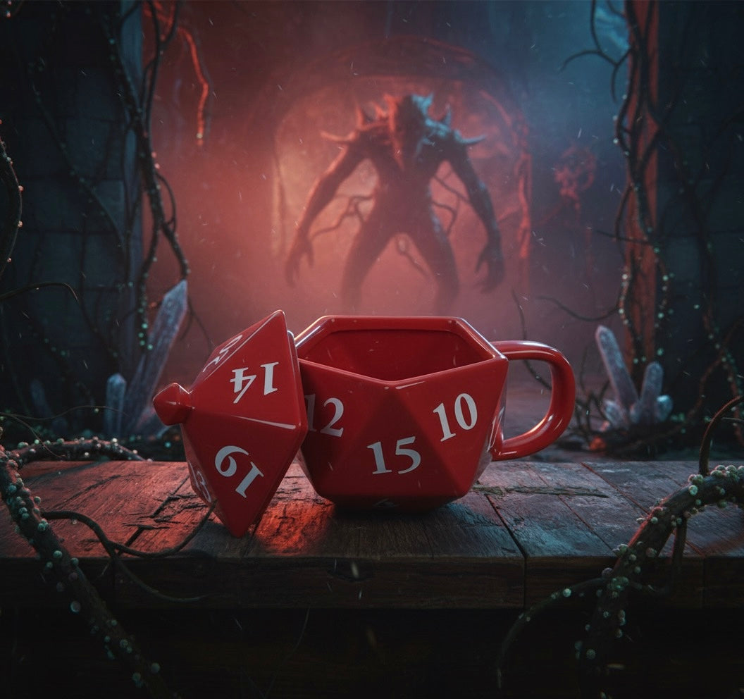 Tasse “D20 of the Upside Down” – Pour boire sous l’œil de l’inattendu | 500ml