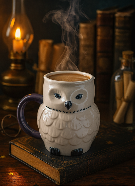 Tasse Hibou Irisé – Gardienne des Breuvages Mystiques  | 320ml