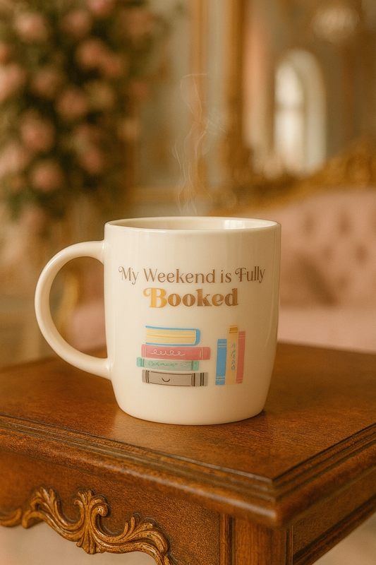 Tasse “My booked is fully BOOKED” – Pour savourer vos lectures avec élégance | 350ml - PRÉCOMMANDE