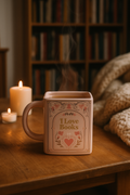 Tasse livre pastels "Rose"– Élégance et douceur pour vos instants lecture | 450ml