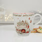 Tasse avec cuillère de Noël "Veillée au Coin du Feu" – Porcelaine 350 ml