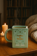 Tasse livre pastels "Verte" – Élégance et douceur pour vos instants lecture | 450ml