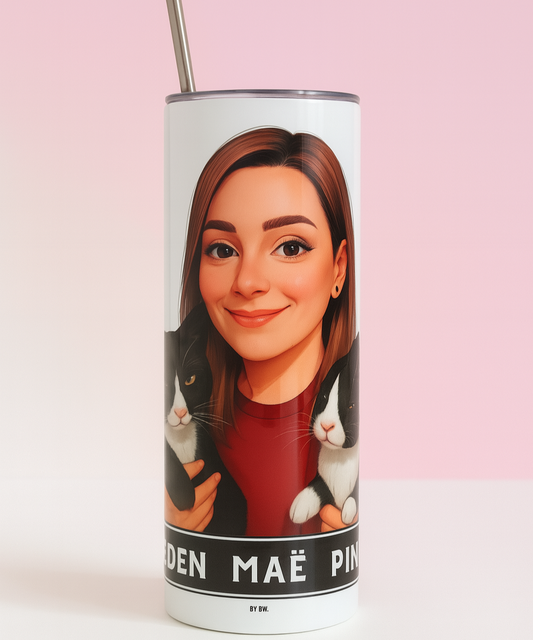 Thermos Isotherme PERSONNALISÉ AVEC MES COMPAGNONS &  MOI – 591 ml 🐾