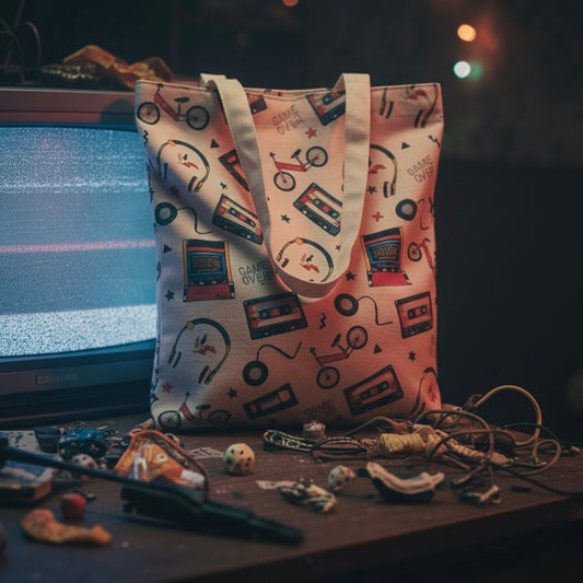 Tote Bag “Retro Hawkins” – Nostalgie 80’s & frisson de l’inconnu - PRÉCOMMANDE