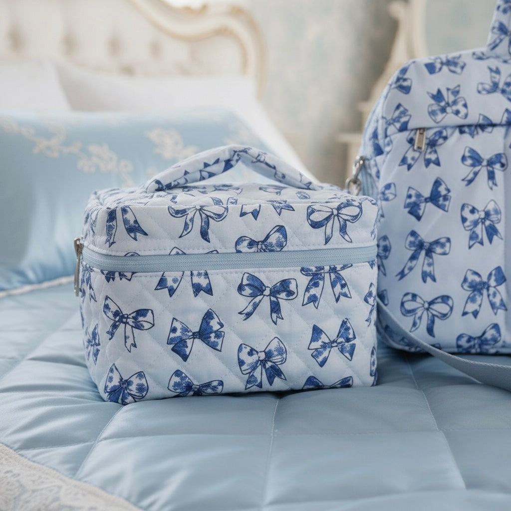 Trousse de Maquillage - Coquette  Blue Ribbon  - PRECOMMANDE