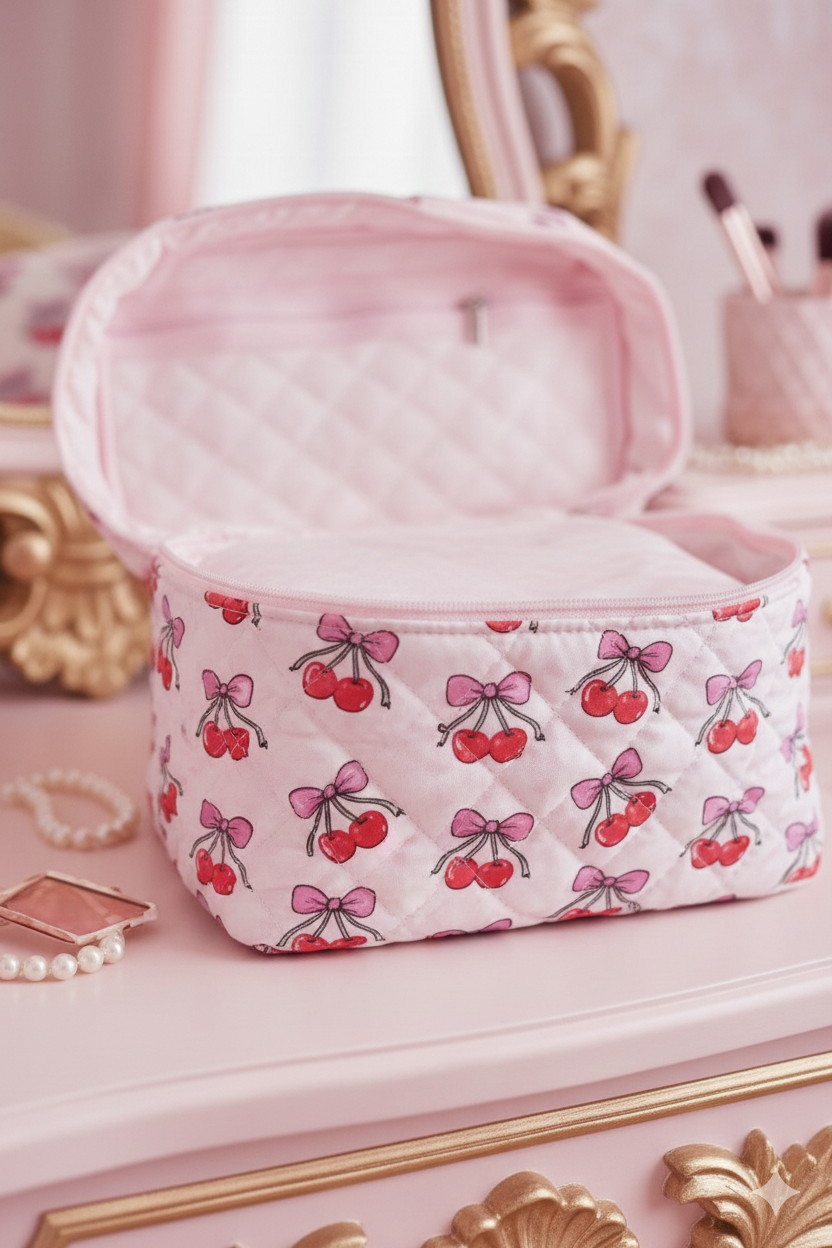 Trousse de Maquillage - Coquette  Cherry Blossom - PRECOMMANDE