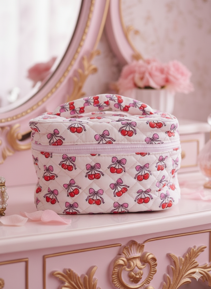 Trousse de Maquillage - Coquette  Cherry Blossom - PRECOMMANDE