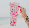 Tumbler en Acier Inoxydable “Ocean Shells” – 38 oz (1L) - PRÉCOMMANDE