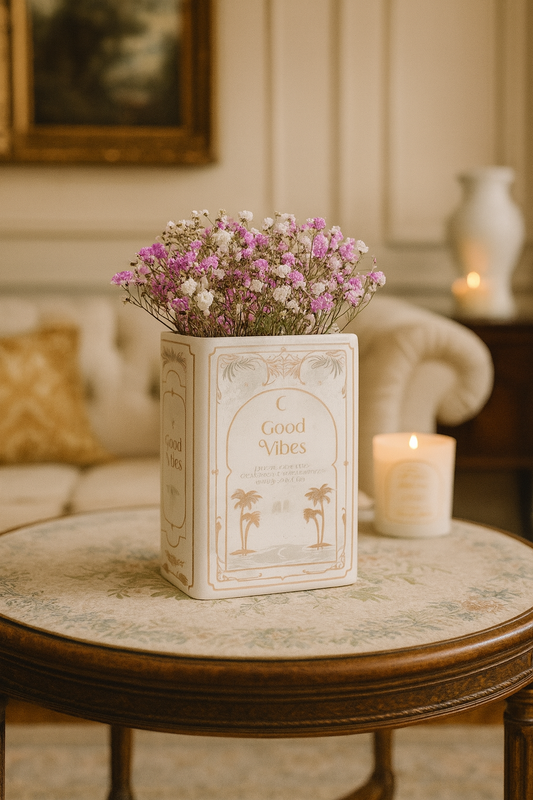 Vase Blanc « Bridgerston » – L’élégance florale intemporelle | 600ml