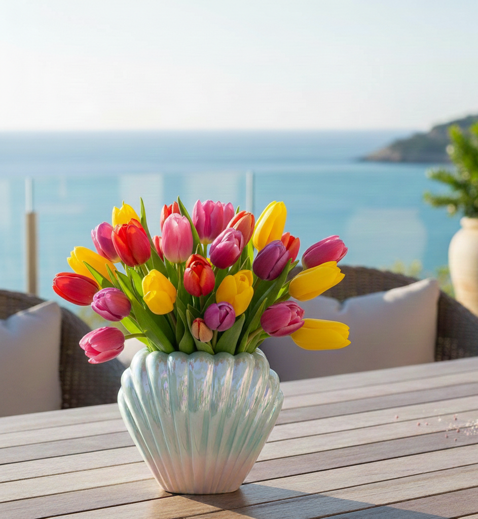 Le Vase "Coquillage" à Reflets Nacrés