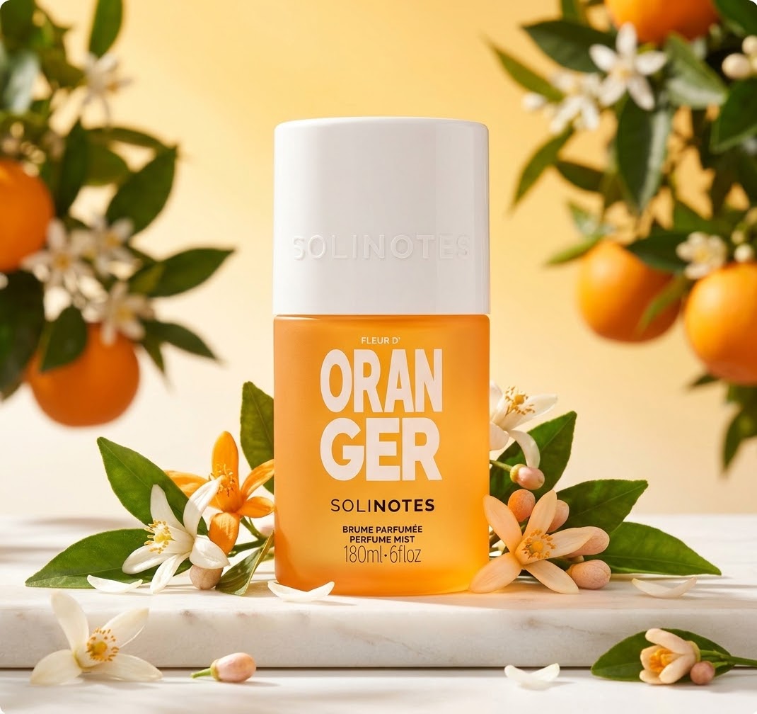 Brume Parfumée Fleur d'oranger –  Fabriqué en France – SOLINOTES – (180ml)
