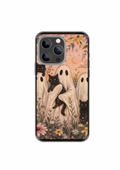 Coque de téléphone « Ghostly Garden » — Quand les petits frissons rencontrent la douceur des fleurs.