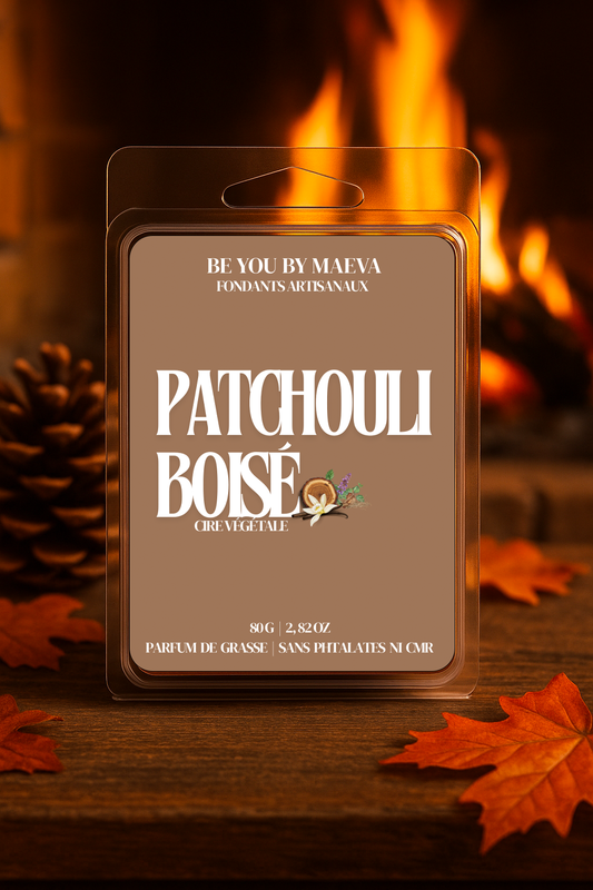 Fondants Parfumés en Carrés à Couper – Patchouli boisé –  (80g)